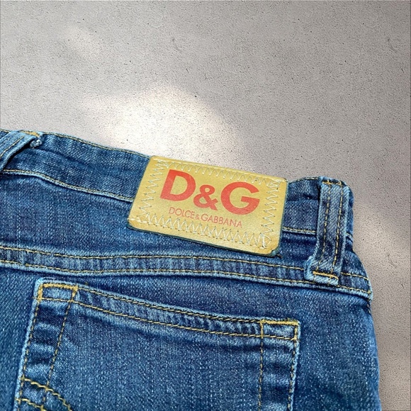 Vtg Dolce & Gabbana Low Rise Micro Denim Shorts - Picture 6 of 7